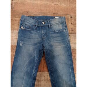 Diesel LIVY Jeans Womens 24x32 Blue Stretch Made In Italy Straight Denim 2226